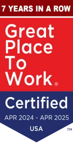 great place to work badge 7 years